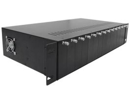Media Converter Rackmount Chassis | Power Supply | 14 Slots | 2U ...