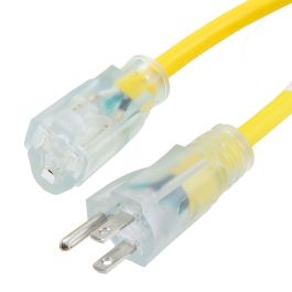 ShowMeCables N5-15P to N5-15R Outdoor Extension cord with LED, SJTW ...