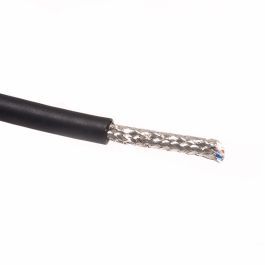 4 Conductor Star Quad - Microphone Cable - Black - Per FT