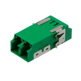 L-com LC/LC Duplex Adapter, Translucent Internal Shutter, Side Spring ...