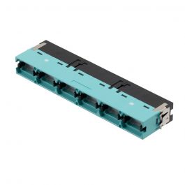 L-com MPO 6 Port Adapter, 12F/24F, Translucent Internal Shutter, Key Up ...