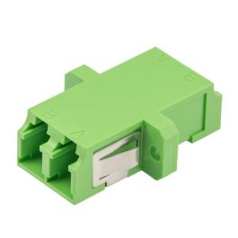 Fiber Optic LC/APC Duplex Coupler | Single mode | With Flange | Green ...