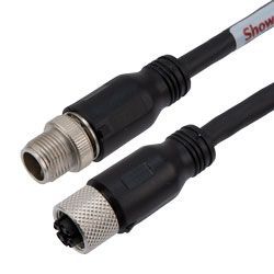 SMC ShowMeCables M12 8 Position X-Code Cable, S/FTP Jacket, Male/Female ...