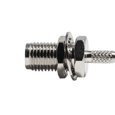 SMA Female Bulkhead Crimp Connector - RG174, LMR-100 & RG316