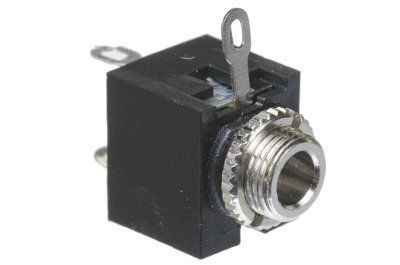 thumbnail image 2 of 3.5mm Mono/Stereo Female Audio Jack Socket – PCB Mount, 3-Pin/5-Pin, Black 2 of 6