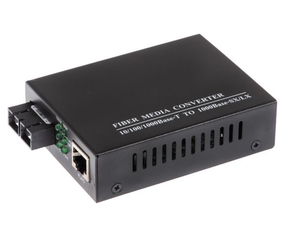 1000 Mbps Gigabit Multimode Fiber Optic Ethernet Media Converter - SC - 550 M