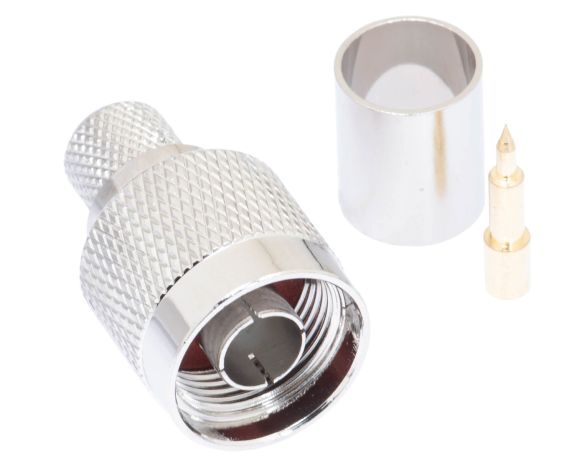 N Male Crimp Connector - LMR-400 UltraFlex | ShowMeCables.com