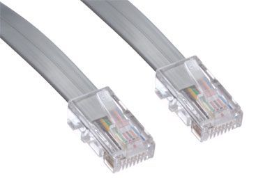 RJ45 Telephone Line Cord - 50FT Reverse Pinned Line Cord | ShowMeCables.com