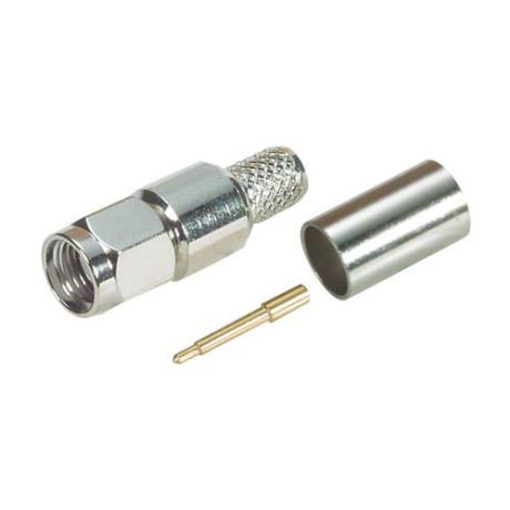 SMA Male Crimp Connector - LMR-240 | ShowMeCables.com