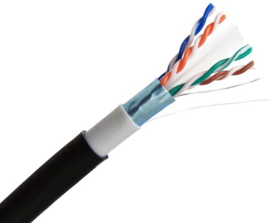 新政No.６Ｘ-type DIRECT PATH ADI PRO 0E-CAT6DB1BK CAT6 23/4 Direct Burial Cable, 1000', Black