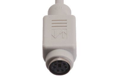 5 Pin DIN Male to Mini 6 Pin DIN Female Adapter Cable - 6 Inch