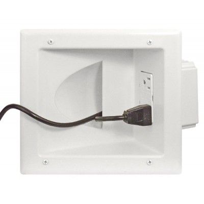 In-Wall Cable Hider for Wall Mount TV- Dual Gang Pass Through