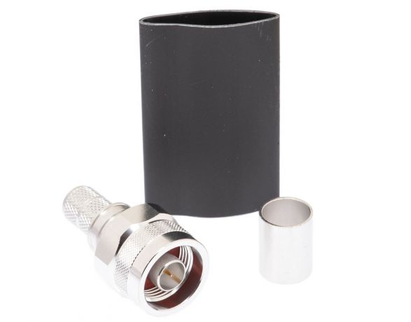 Times Microwave N Male Crimp Connector - LMR-400 - EZ-400-NM-75