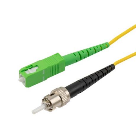 【CPC-L24】フラオ L-Com SC/APC to ST/UPC 9/125 Single Mode Simplex Fiber Patch Cable