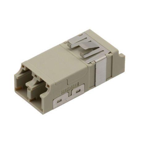 L-com LC/LC Duplex Adapter, White Internal Shutter, Side Spring, No ...