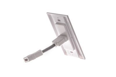 2-Pack 2-Port TV Cable Wall Plate 800028x2 2-Pack 2-Port TV Cable Wall Plate 800028x2