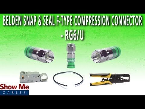 Belden FSNS6U Ultimate F-Type Male Compression Connector