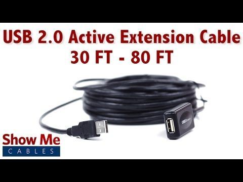 M/F Extension Cable 50FT USB 2.0 480Mbps Active Repeater - View #3
