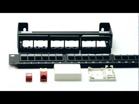 Panduit Cat6 Mini-Com TX6 RJ45 Keystone - Yellow | ShowMeCables.com