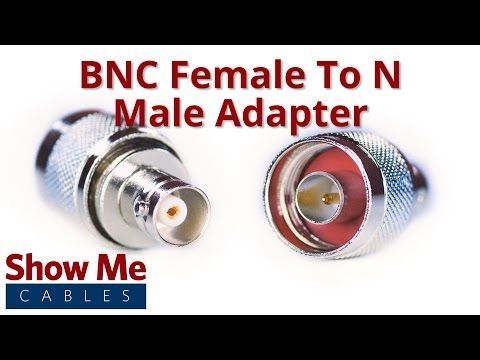 BNC Female to N Male Adapter | ShowMeCables.com