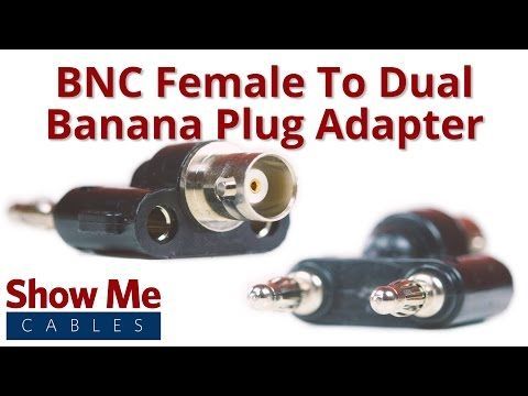 MPJ 18245PL Dual Banana Plug To BNC Female Adapter - Pomona Style - Taiwan