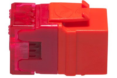 ICC Cat6 RJ45 Keystone Jack - HD Style - Orange