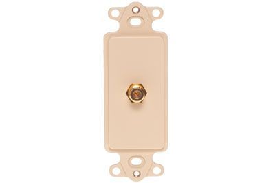 Decorex Insert - 1x CATV - Ivory | ShowMeCables.com