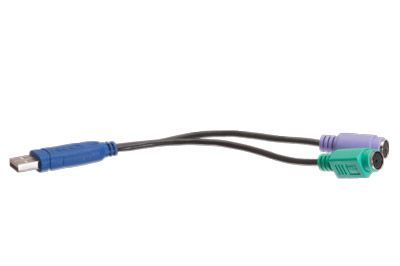 PS/2 Zu USB Adapter Kabel 0,2 Meter - Verbinde Alte Tastaturen Mit Modernen PCs