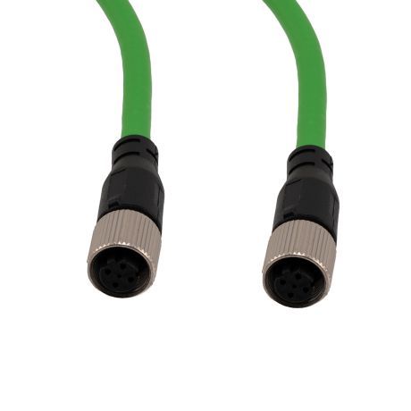 ShowMeCables M12 4 Position D-Coded Female/Female Cable
