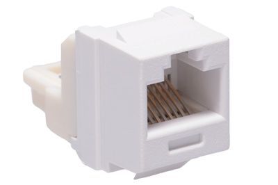 Panduit Netkey Cat6 Universal Keystone - White | ShowMeCables.com
