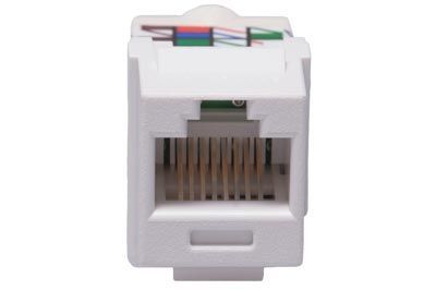 Panduit Netkey Cat6 Universal Keystone - White | ShowMeCables.com