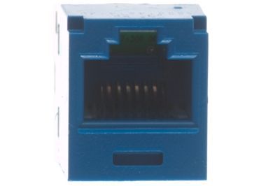 Panduit Cat5e Mini-Com TX5e RJ45 Keystone - Blue | ShowMeCables.com