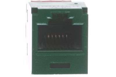Panduit Cat5e Mini-Com TX5e RJ45 Keystone - Green | ShowMeCables.com