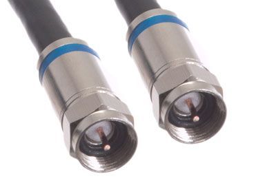 Coaxial Cable (Coax Cable) 6ft with Easy Grip Connector Caps