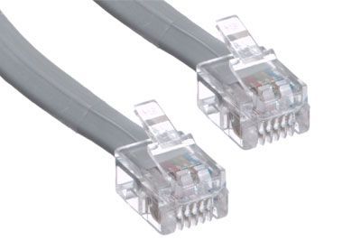 10-Pack RJ12 Telephone Inline Coupler Adapters - Straight Connector For Phone Cords (Ivory)