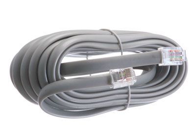 Cáp RJ12 6P6C 6 Pin jack Male to Male Cable Straight Shielded Black Dài