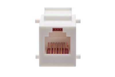 1M RJ12 TO RJ12 STRAIGHT THROUGH CABLE - WHITE