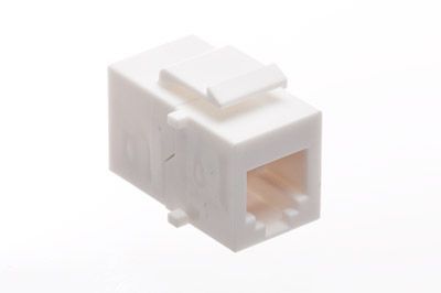 6-Pack RJ12 Straight Telephone Line Inline Couplers – Joiner Adapters (White)