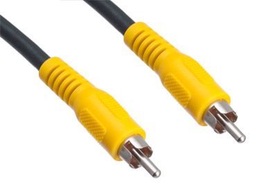 InLine 89937D Câble RCA vidéo et 1 connecteur RCA 3 m Jaune : :  High-Tech