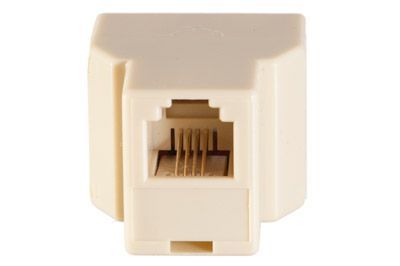 Adaptateur/Splitter RJ11 2 Voies - Fiche Mâle 6P4C Vers 2 Prises Femelles RJ11 - Pour Ligne Téléphonique, Réseau Fixe