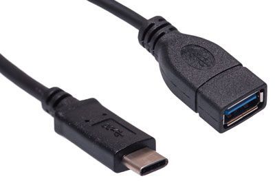 USB 3.0 Type C Male to USB 3.0 Type A Female Adapter Cable 6 Inch