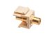 Gold RCA Female to Female Feed-Through Keystone Coupler  - 8 Multi-Color Bands - Ivory