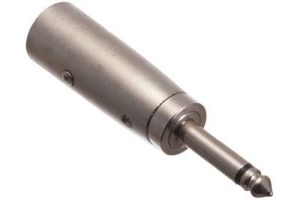 1/4 IN Mono Male to XLR 3 Pin Male Adapter