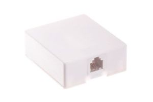 RJ11 4 Conductor Surface Mount Box - Screw Terminal - 1 Port
