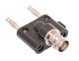 BNC Female to Dual Banana Plug Adapter