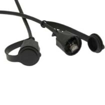 Cat6 SFTP Industrial Outdoor Patch Cable w/Dust Cap Black