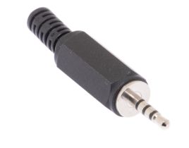 2.5mm TRRS Male Solder Connector - Plastic