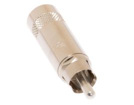 Deluxe RCA Male Solder Connector - Metal
