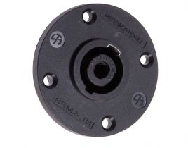 DISCONTINUED Neutrik speakON 4 Pole Male Chassis Mount Connector - Round | NL4MPR