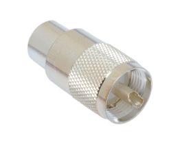 PL259 UHF Male To SO239 Female Connector For 1/2" Helical Corrugated Coaxial Cable